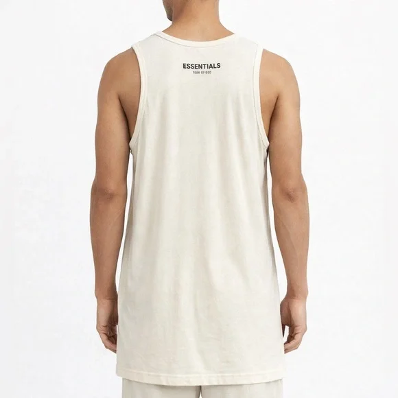 Essentials Fear of God Tank Top Men’s Small Sleeveless Logo Streetwear - Picture 2 of 10